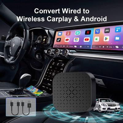 Проводной и беспроводной автомобильный зеркальный адаптер Plug Play высокой четкости, зеркальный преобразователь для автомобильного экрана, универсальный