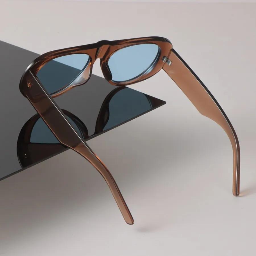 Роскошные Солнцезащитные Очки Женские Мужские Овальные Кошачий Глаз Леденец Зеркальные Брендовые Дизайнерские Солнцезащитные Очки Модные Очки Унисекс Сексуальные Крутые