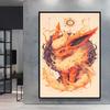 Japanese Anime Canvas Paintings Pokemon Umbreon Retro Style Cartoon Picture Modern Home Living Room Children's Room Decor Poster