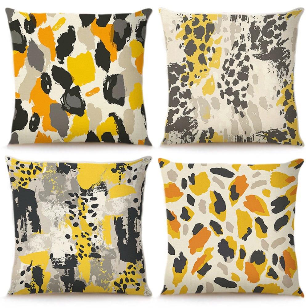 Modern abstract graffiti style Doublesided Printed pillow cover Short plush Suitable living rooms bedrooms throw cushion cover