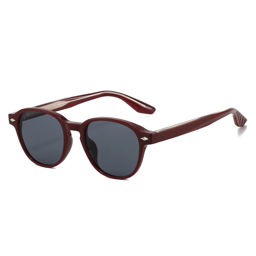 Propionate ins style personalized engraved pin sunglasses high-end new men's and women's literary and retro sunglasses
