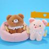 Плюшевая кукла-медведь в мультяшном стиле из высококачественного плюша, подарок для девочек и элемент декора