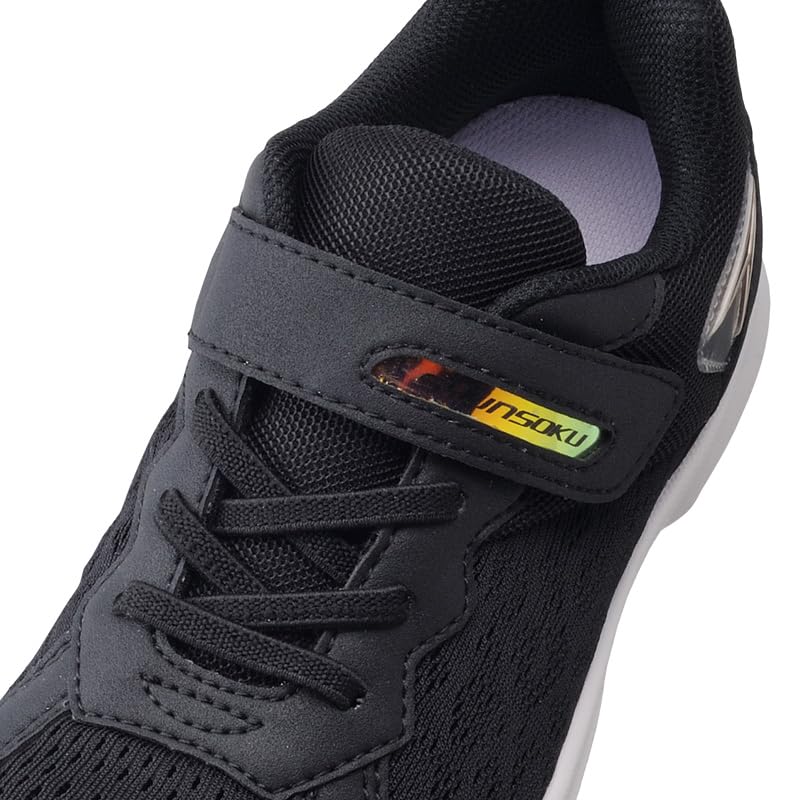 Кроссовки Shunsoku Athletic LEJ cm, Обувь, Детские, Для девочек, Легкие, 16-25 см, 2E, 8240, Черный, 22.0