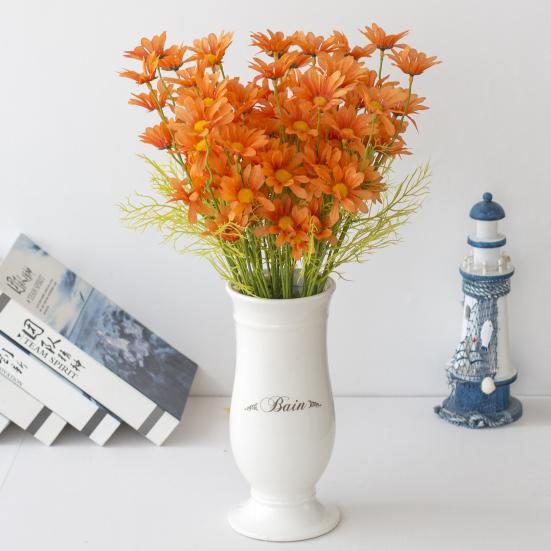 5 шт., искусственный цветок Маргариты, товары для вечеринок из искусственного шелка, ваза для цветов, горшки, имитация букета для дома