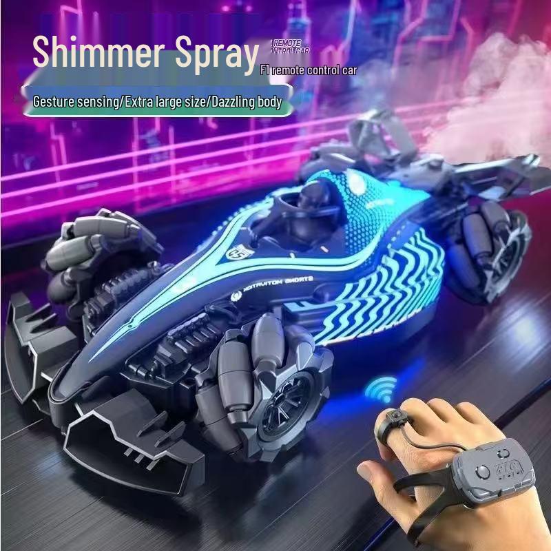 Cross-Border Gesture Sensing RC Drift Car: Four-Wheel Drive F1 Formula with Spray Feature