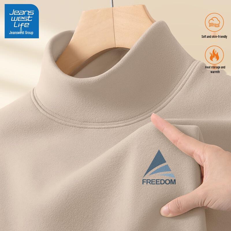 JEANSWEST LIFE Мужская термофутболка с длинным рукавом и подкладкой из флиса