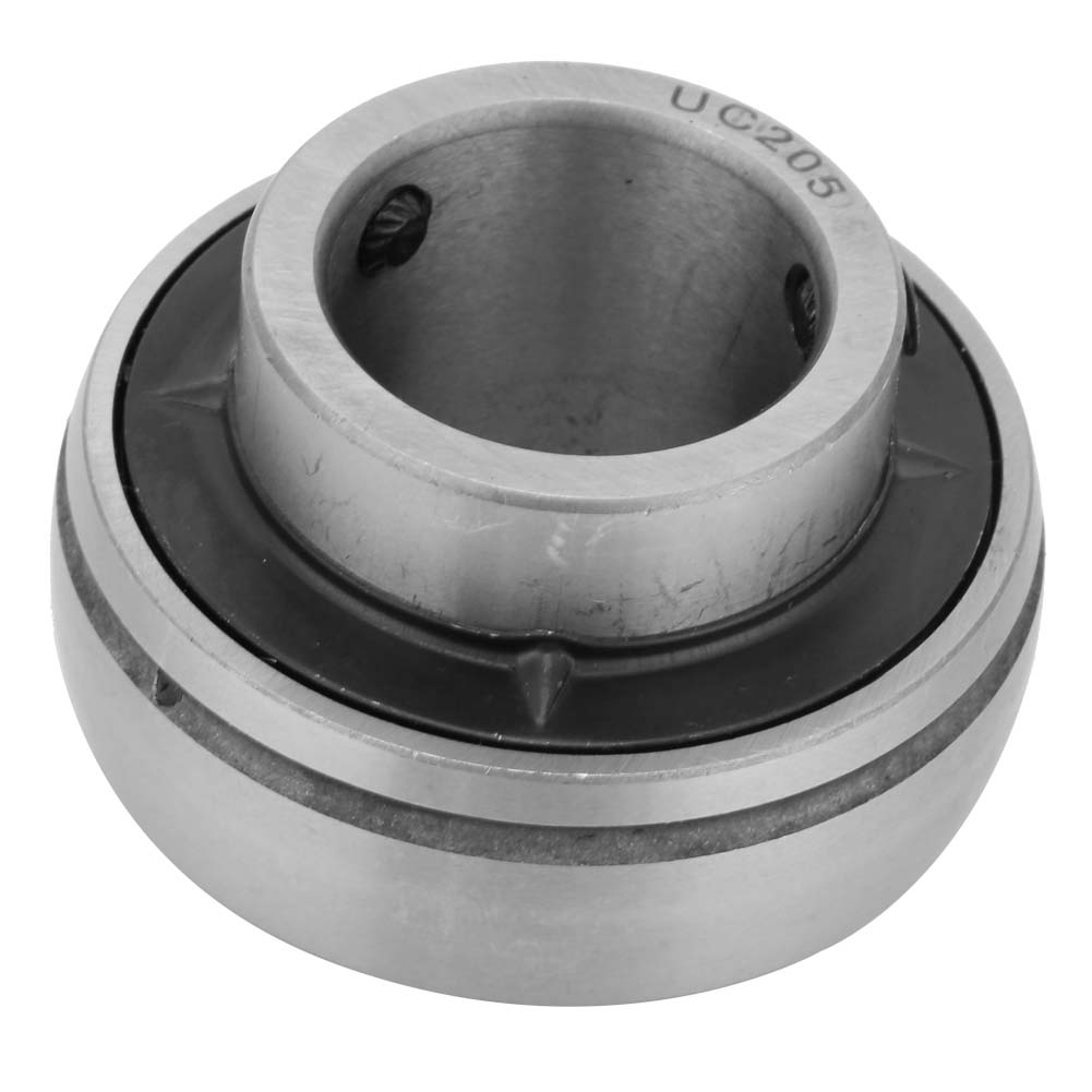 Insert Bearing UC205 25mm, Plated Steel Mounted Bearing with 1 Inch Bore 2 Inch OD, Self Aligning for Agricultural and Construction Machinery A