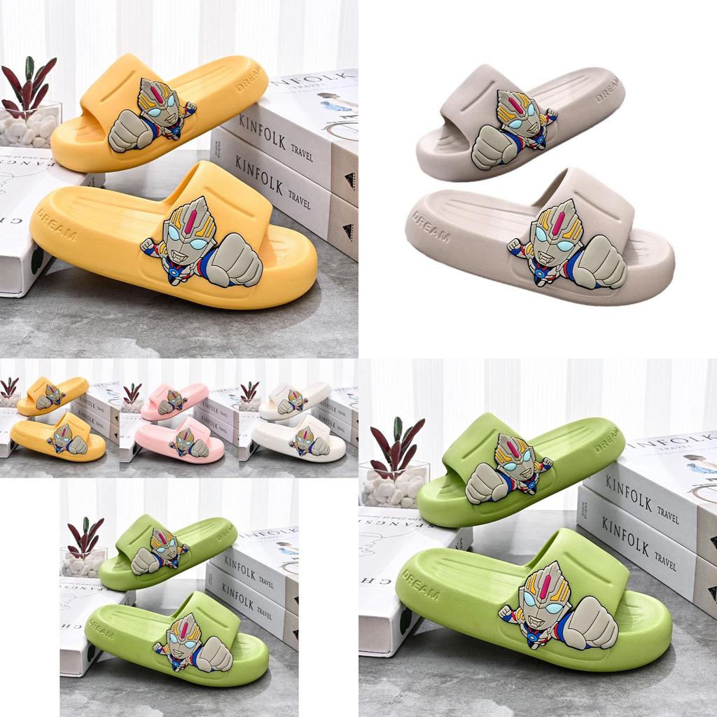 Детские летние тапочки Милый мультяшный дизайн Нескользящие Мягкие ЭВА Домашние тапочки Различные цвета