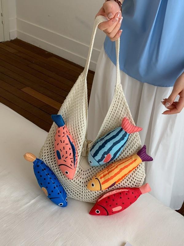 Cotton Large Capacity Opentop Tote Bag For Casual Daily Use