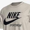 Nike Сплошной цвет с круглым вырезом и логотипом, винтажная футболка, мужские топы, серо-белый BV0627-072