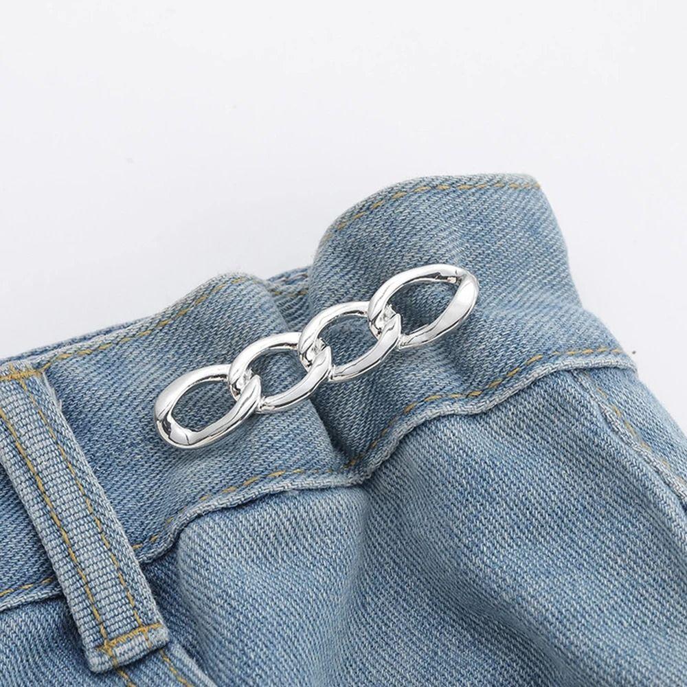 Button Clasps Pants Button Tightener Waist Buckle Jean Buttons for Loose Jeans  Skirts