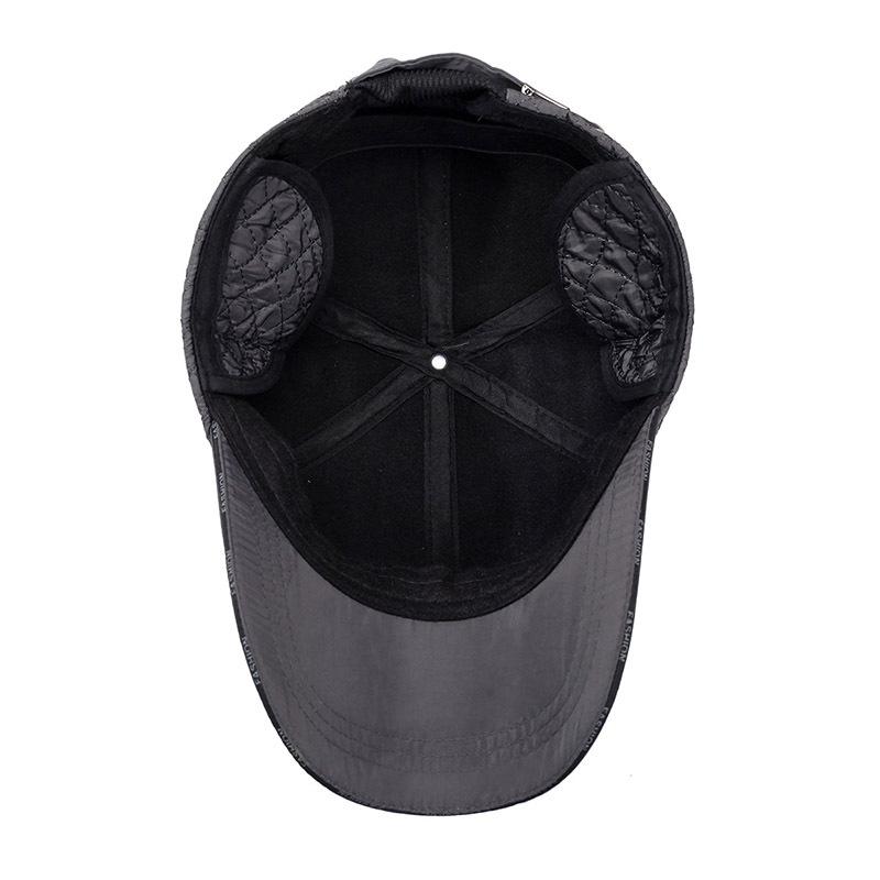 Мужская осенне-зимняя шляпа-папа плюс бархатная теплая шапка с защитой ушей шляпа дедушки уличная плюс бархатная хлопковая шапка