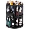 1pc 360 Spinning Makeup Organizer, Lazy Susan Rack Cosmetic Carousel Storage Shelf, Great for Countertop and Bathroom, Clear