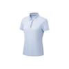 Li Ning Minimalist Dopamine Casual Sports Polo Shirt Women Tops Sky-Blue APLU256-3