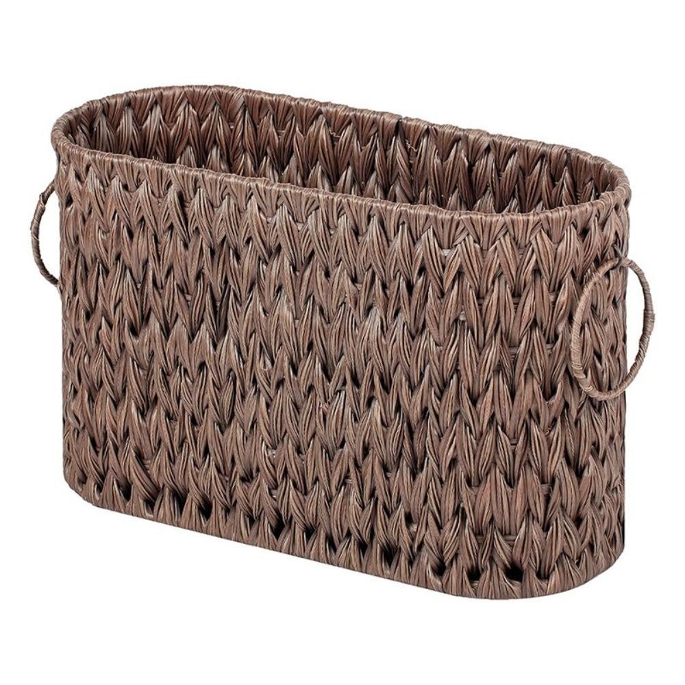 Креативная плетеная корзина для хранения туалетной бумаги с ручками, большая вместимость, корзина для хранения в ванной, корзина для хранения бытовых мелочей