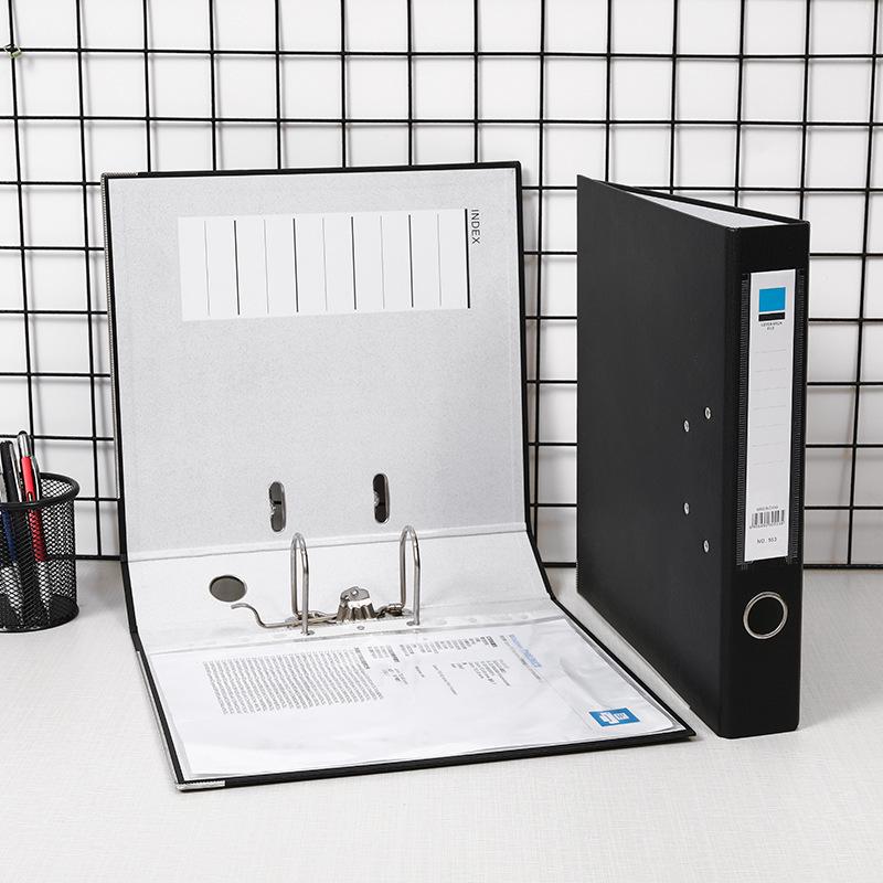 Папка-скоросшиватель из плотного картона формата А4 с двумя отверстиями для хранения офисных данных