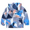 Легкая модная куртка для мальчиков и девочек, повседневная куртка с капюшоном и принтом от ветра для маленьких детей