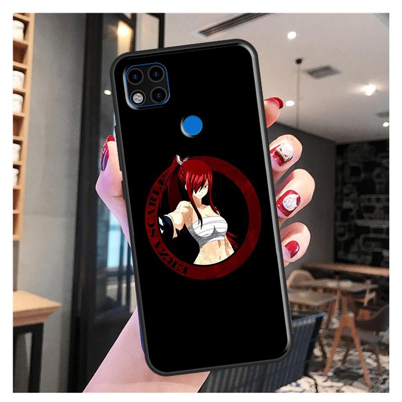 Erza Scarlet Fairy Tail аниме принципиально для Xiaomi Redmi Note 10S 9S 8T 9 Note 10 Pro Note 11 Pro Redmi 9C 9A 9T мягкий чехол
