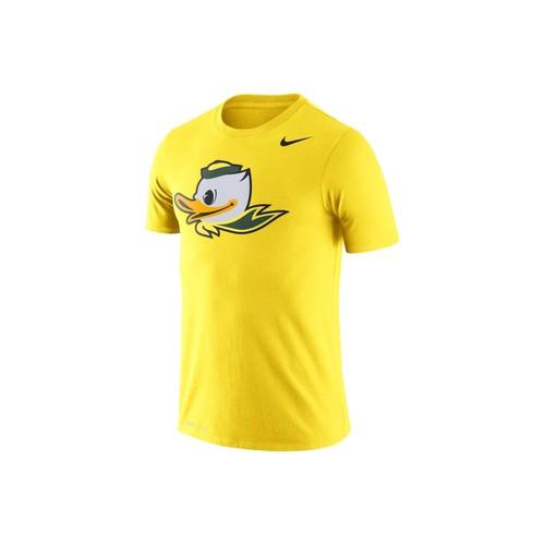Nike Модная спортивная футболка с круглым вырезом и коротким рукавом для мужчин, желтая