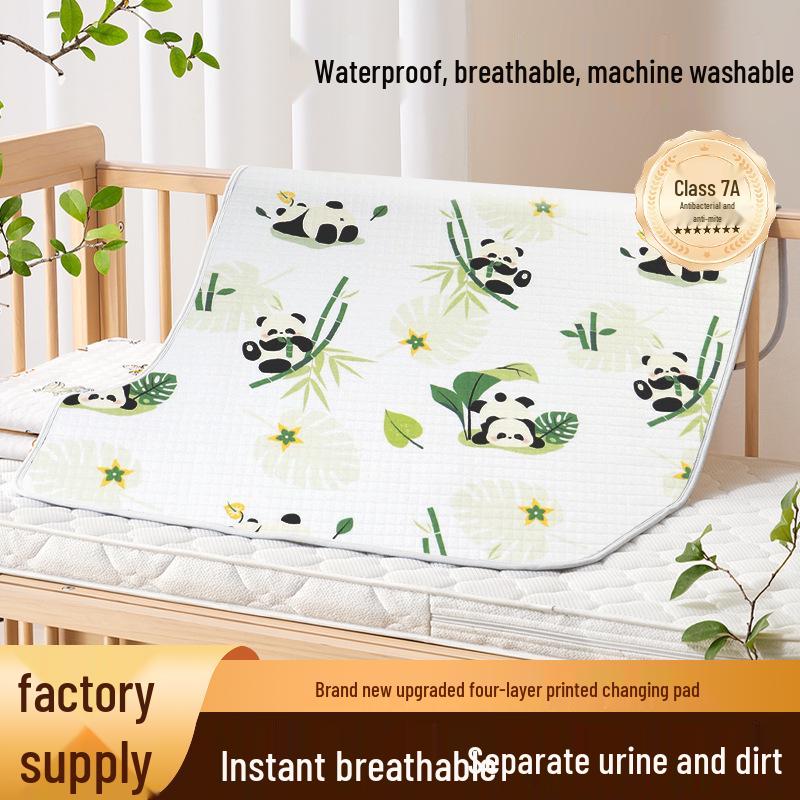 Водонепроницаемая моющаяся хлопковая прокладка для младенцев от недержания - Дышащая, Толстая, Большого размера