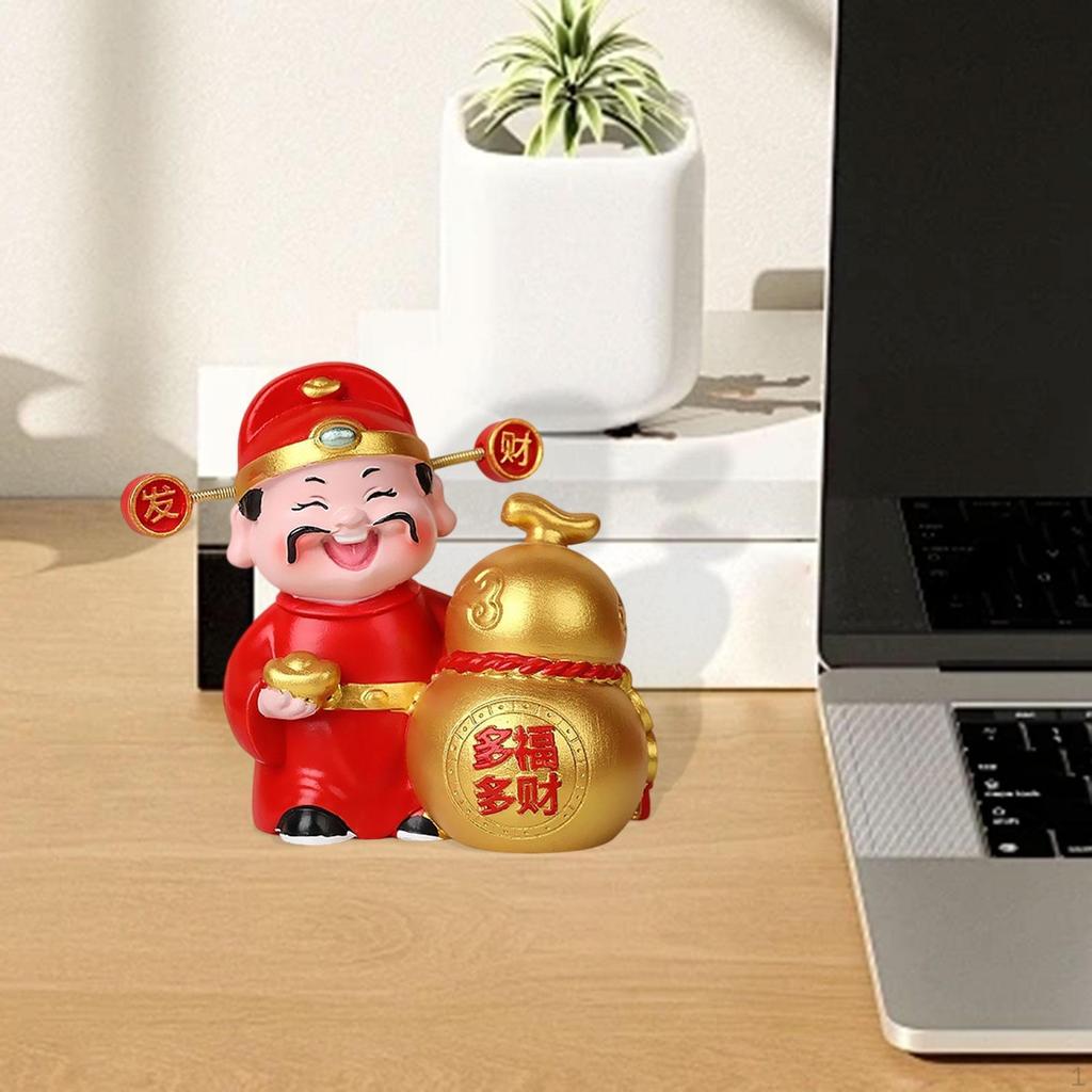 God Statue, , Collector's Item, Ideal Gift, Feng Shui Figurine, Desk Decoration for Parties,