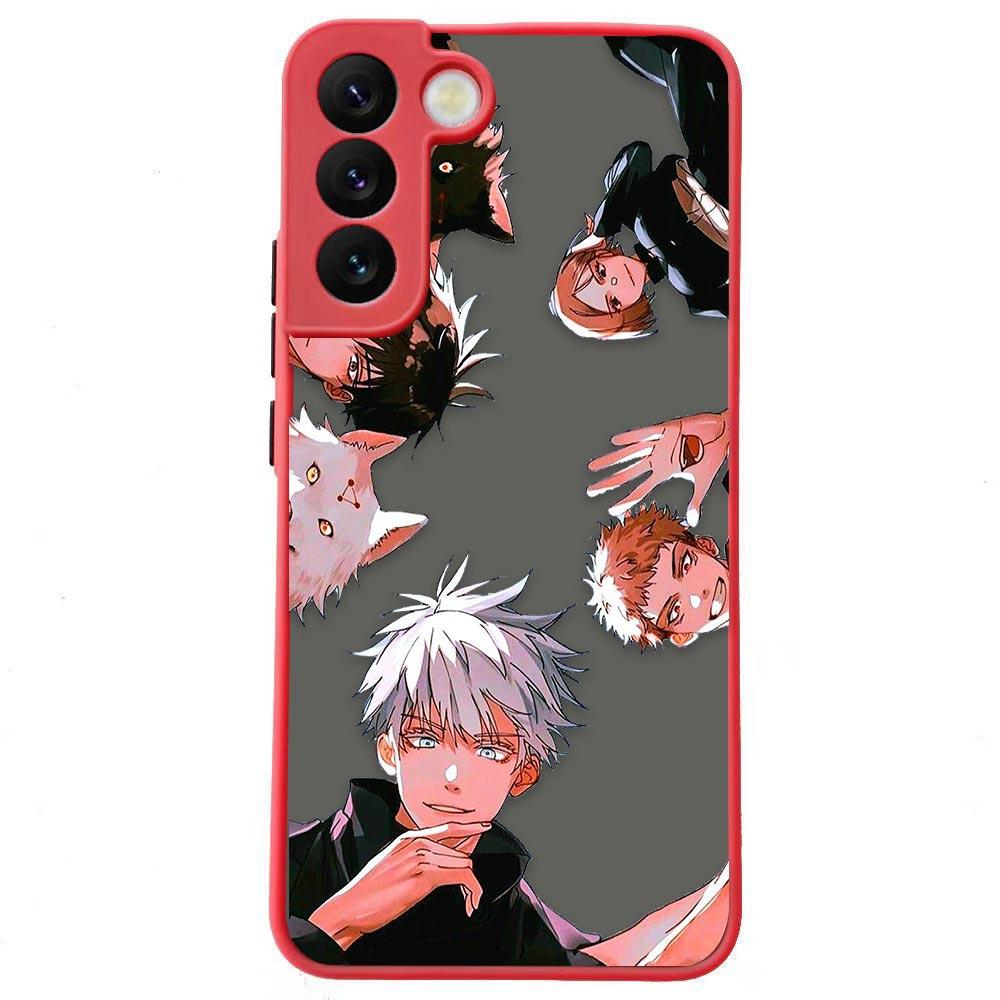 Jujutsu Kaisen Anime Shockproof Matte Case For Samsung Galaxy S22 Ultra S21 S20 FE S10 S9 S8 S10E Lite Plus 5G Shell Funda Cover