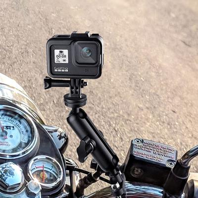 Кронштейн для спортивной камеры, крепление на мотоцикл для Go Pro Hero 13 12 11 10 9 Insta 360 X4 X3 GO 3 3S, кронштейн на руль мотоцикла