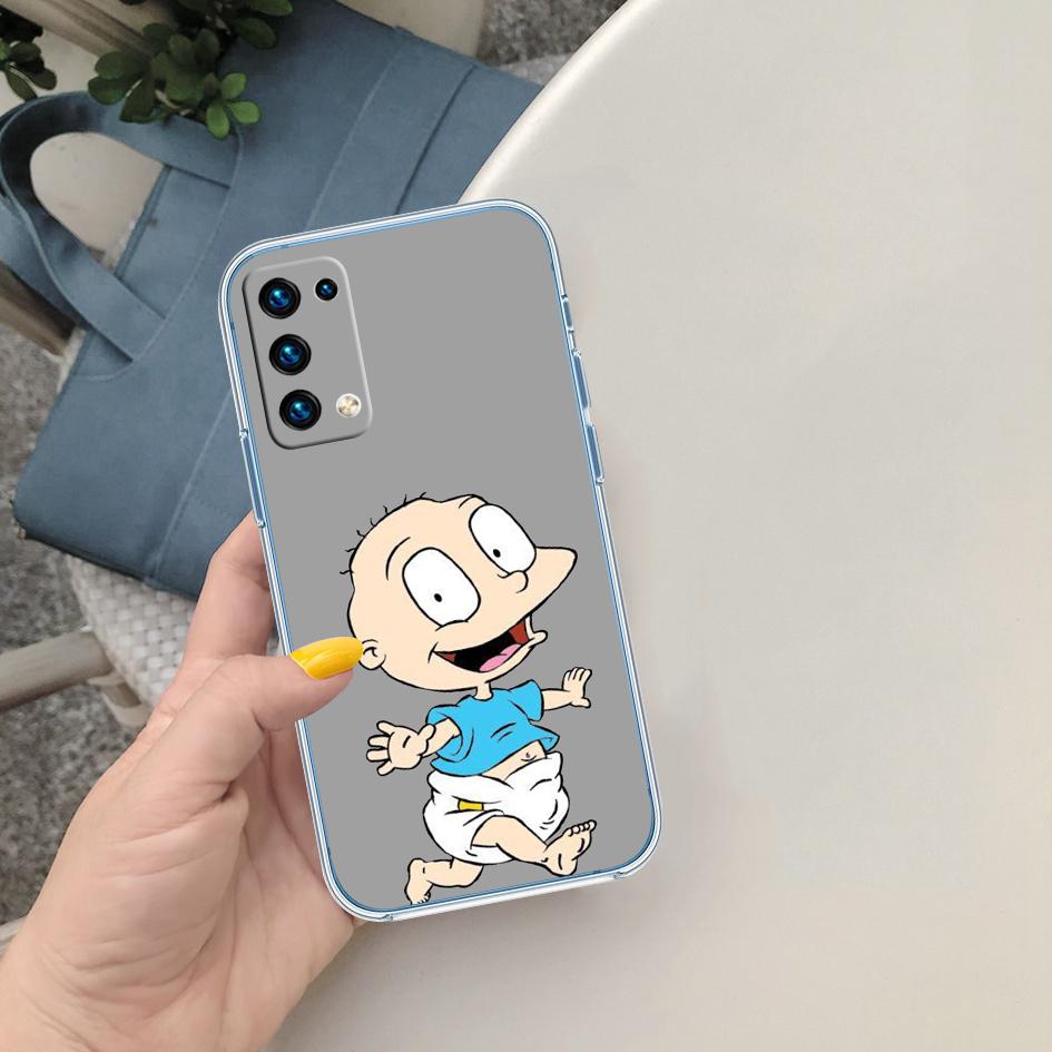 LO82 R-Rugrats Soft Shell Transparent Phone Case for Motorola Moto Edge 20 30 40 50 S30 Fusion Ultra Pro Neo Lite + G200 G23