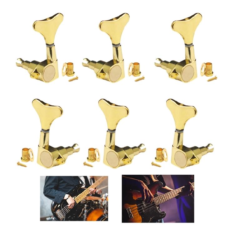 Electric Bass Guitar Sealed Tuning Pegs Bass String Tuners Machine Heads Bass Tuning Keys Buttons Machine Head Tuners