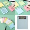 Small Clipboard with Retactable Hanging Hook Portable Clipboard Metal Clip Clipboard 12x9.8cm Writing Board for Office