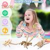 3D Animal Puzzle Toy DIY Handmade Wooden Mini Butterfly Dragonfly Bee Beetle Cricket Puzzle Game Kids Adults Educational Critter Assembly Toy