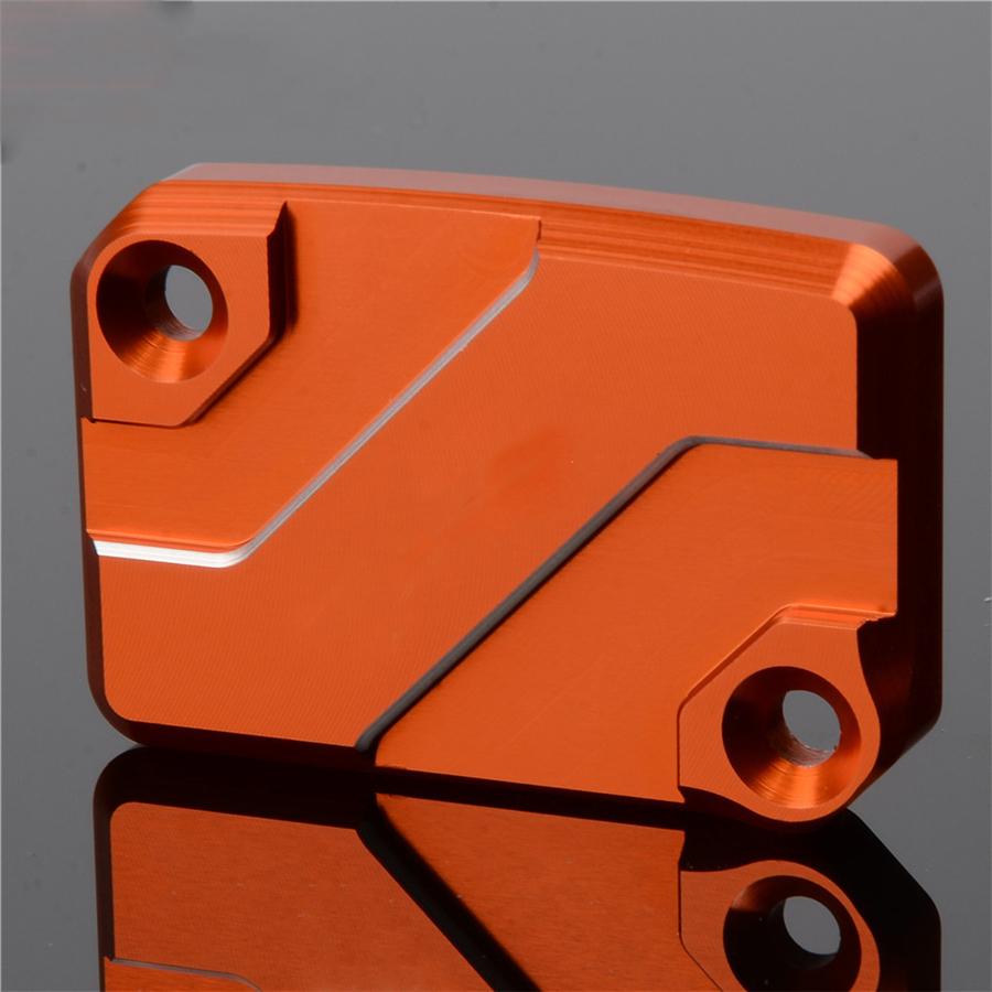 CNC Aluminum Motorcycle Front Brake Reservoir Cap For RC125 RC200 RC390 Orange