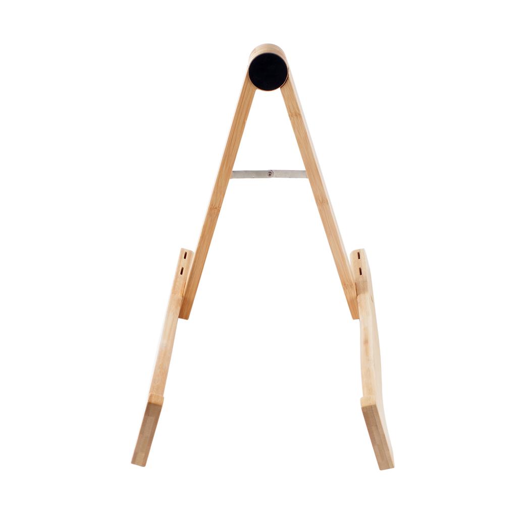 Wood Guitar Holder Base Folding Wood Ukulele Stand Adjustable Instrument Stand A-Frame Wood Guitar Stand Ukulele Shelf