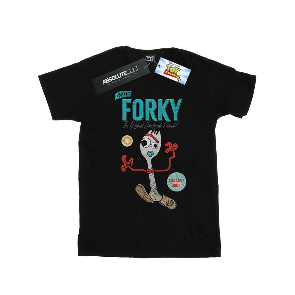Disney Womens/Ladies Toy Story 4 Forky Handmade Friend Cotton Boyfriend T-Shirt