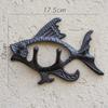 Fish Wall Hanger Coat Holder Heavy Duty Elegant Hooks Home Decoration for Office Drawing Room
