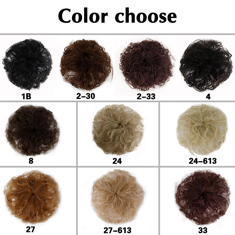 XINRAN Synthetic Short Curly Clip In Bangs Natural Hairpiece For Women Hair Pieces Bangs Toppers For Hair Loss