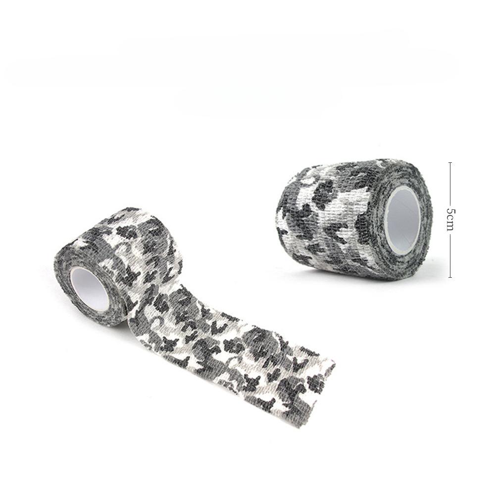 Self-Adhesive Protective Tape Wrap Tactical Camo Multi-Functional Non-Woven Fabric Stealth Tape Stretch Bandage Outdoor Hunting