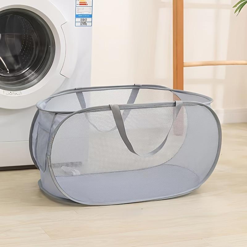 1pc, Multifunctional Large Mesh Laundry Basket-Foldable, Versatile Storage Bag for Various Room Types, Suitable for Four Seasons