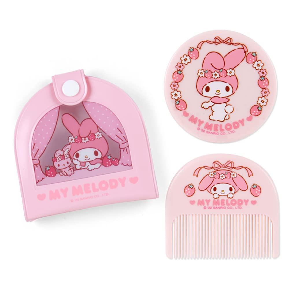 Sanrio Sanrio Mirror Comb with Vinyl Case My Melody My Melody My Melody Fashionable Goods Character X X Cm 795704 SANRIO (SANRIO) ~Sanrio Forever~ 8.5