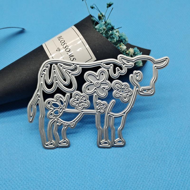 Корова дизайн шаблон резки металла штампы DIY Скрапбукинг тиснение трафарет бумага ремесло шаблон альбома