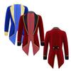 Halloween Long Sleeves Tuxedo Coat for Kids Girls Role Play Party Performance Showman Costume