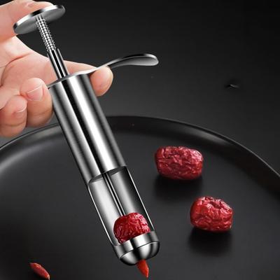 Многофункциональный нержавеющий удалитель косточек для фиников, вишни, оливок, слив. Эргономичный.