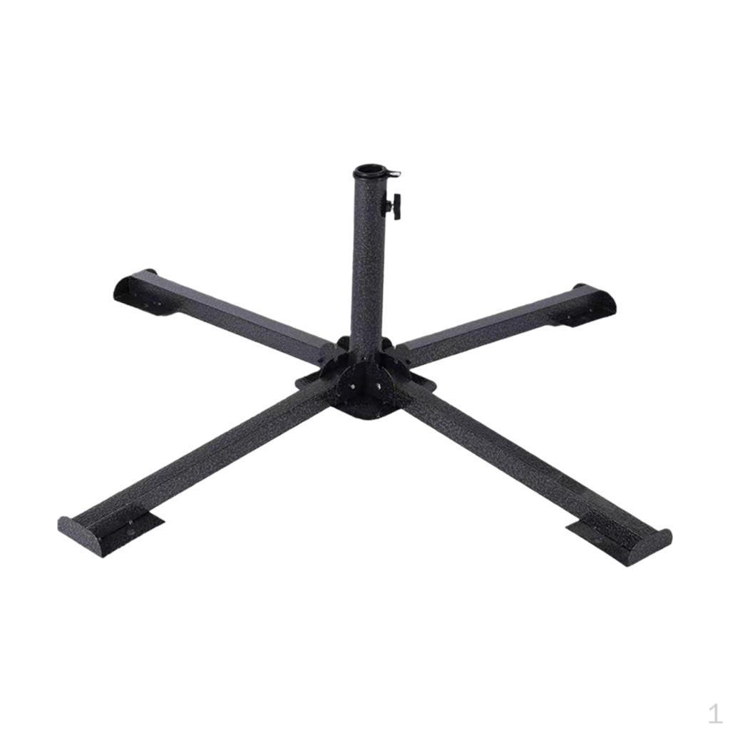 Beach Umbrella Base Holder Portable Foldable 2.5cm-4cm Pole Outdoor Stand