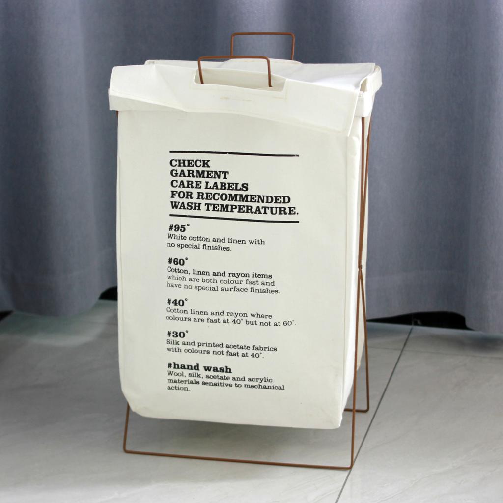 Складная водонепроницаемая корзина для грязной одежды с железной рамой, большая корзина для белья