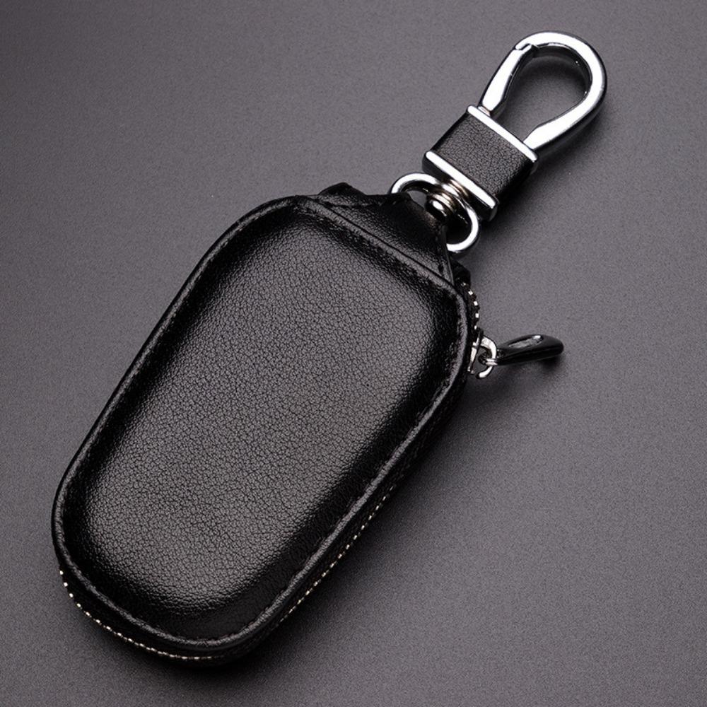 Unisex Keys Organizer Zipper Covers Key Holder Car Keychain Leather