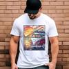 Новейшая мужская футболка Летний закат Пляж Фургон с принтом Мужская футболка Крутые топы Мужская одежда Хипстерская уличная одежда