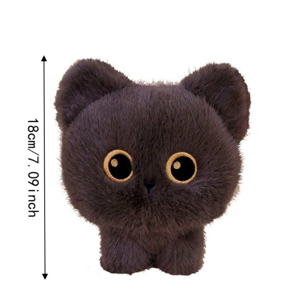 Siamese Cat Stuffed Doll Stuffed Animals Black Cat Plush Boy Girl Cat Plush Toy  Holiday Gift