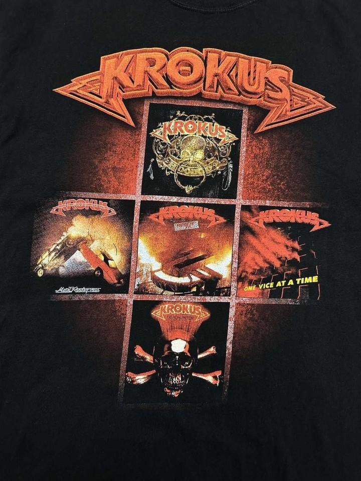 Krokus Band The Big Five European Tour Black Shirt Unisex S-5XL
