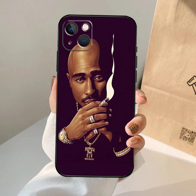 Чехол для телефона рэпера 2pac певца Tupac для iPhone 17 Air 16 15 14 13 11 12 Pro Max 13 12 mini 15 16 Plus 16e Обложка Coque