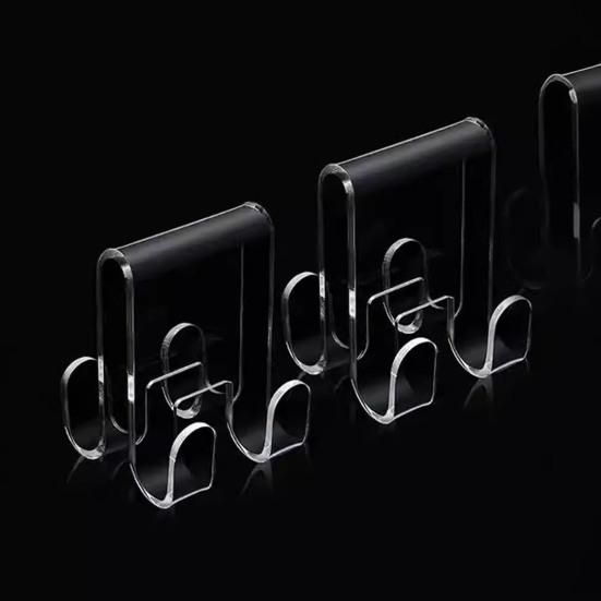 2шт крючки для душевой двери акриловая вешалка для ванной прочная несущая простая установка полотенце